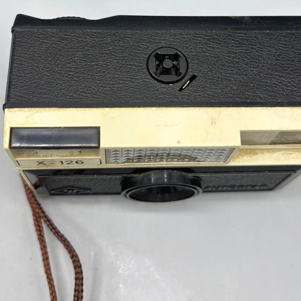Agfa Autostar X-126 Vintage 126 Cartridge Film‎ Camera Black  Retro Flashcube